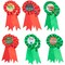 Ugly Christmas Sweater Award Ribbons, Holiday Party Supplies (6 Designs, 12 Pack)